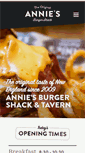 Mobile Screenshot of anniesburgershack.com
